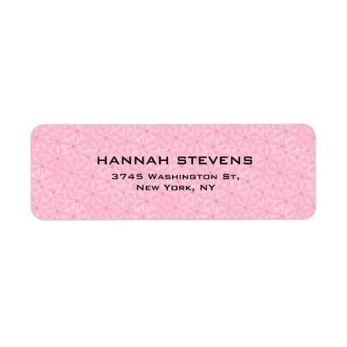 Simple Plain Pink Elegant Modern Feminine Label