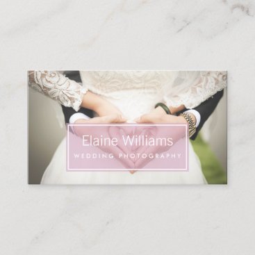 simple plain pink modern photography Business Card