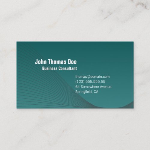 Simple  Plain Professional Business Card Design