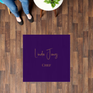 Simple plain purple floor decals