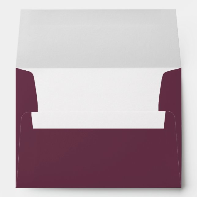 Simple Plain Purple Plum Envelope (Back (Bottom))
