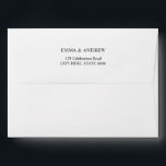 Simple Plain Return Address 5x7 Envelope<br><div class="desc">Add your own address</div>