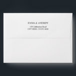 Simple Plain Return Address 5x7 Envelope<br><div class="desc">Add your own address</div>