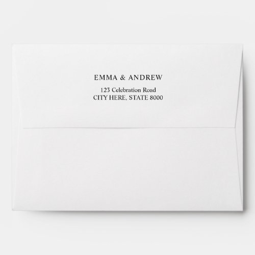Simple Plain Return Address 5x7 Envelope