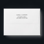 Simple Plain Return Address A6 Envelope<br><div class="desc">Add your own address</div>