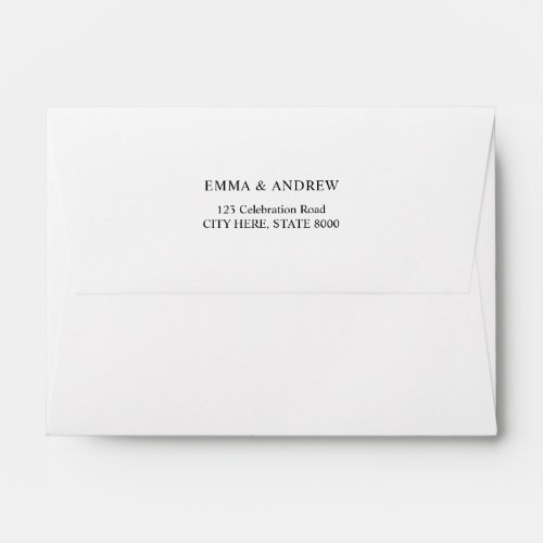 Simple Plain Return Address A6 Envelope