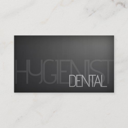 Simple Plain Silver Pattern Dental Hygienist Card Business Card Templates