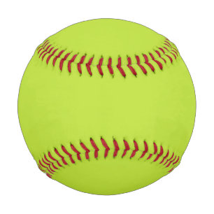 Simple plain solid color bright acid green lime baseball