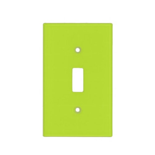 Simple plain solid color bright acid green lime light switch cover