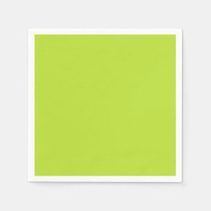 Simple plain solid color bright acid green lime napkins