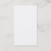 Simple Plain White Chef Business Card (Back)