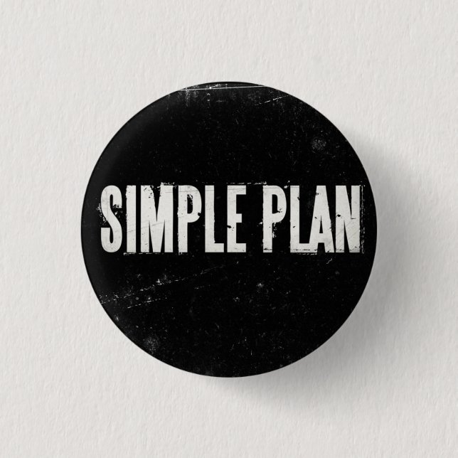 Simple Plan Pinback Button (Front)