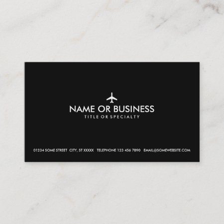 Simple Plane Business Card
