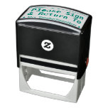[ Thumbnail: Simple "Please Sign & Return To" + Custom Name Self-Inking Stamp ]