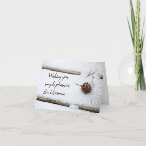 Simple Pleasures Christmas Card