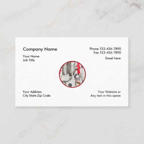 Simple Plumber Classic Business Cards