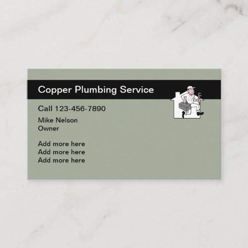 Simple Plumber Theme Business Card