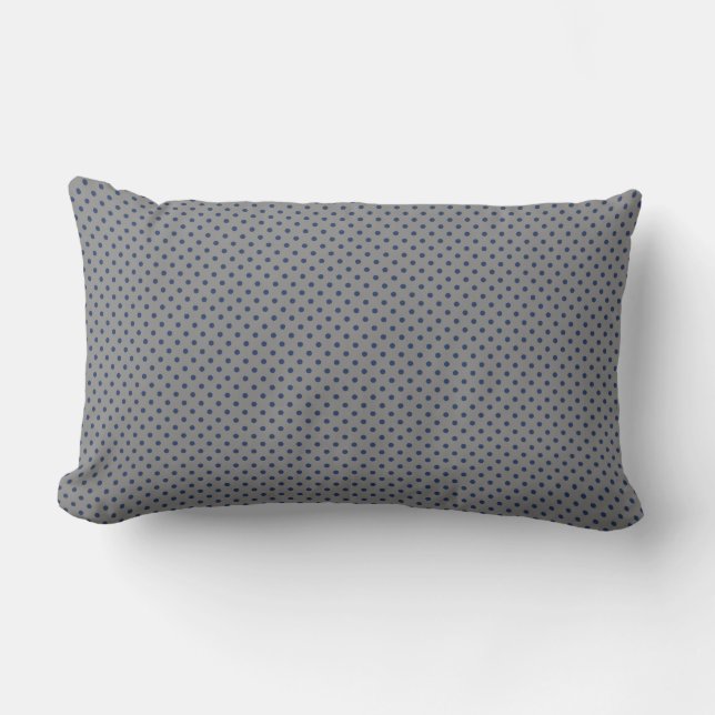 Simple Polka Dot Lumbar Pillow (Front)
