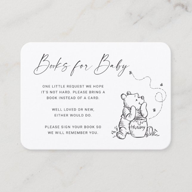 Simple Pooh | Books for Baby Insert Card (Front)
