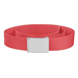 Simple Poppy solid red Belt