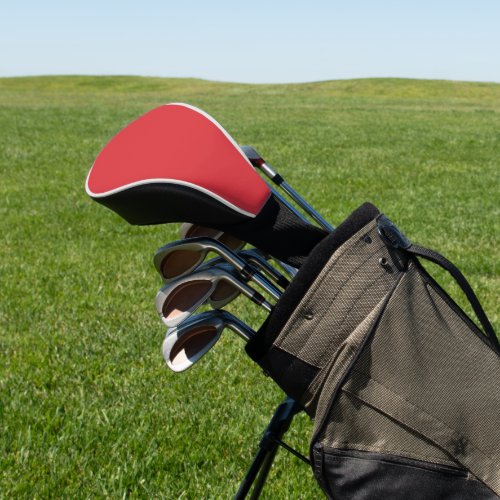 Simple Poppy solid red Golf Head Cover