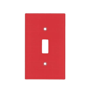 Simple Poppy solid red Light Switch Cover