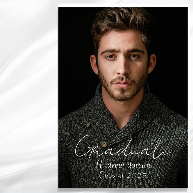 Simple portrait Graduation Invitation (Creator Uploaded)