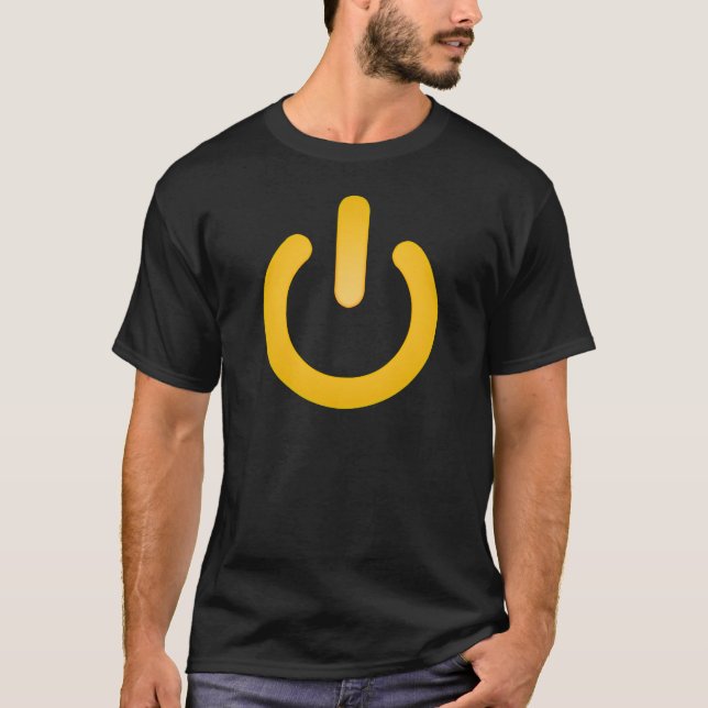 Simple Power Button T-Shirt (Front)