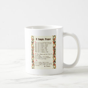 simple prayer by St. Francis of Assisi Coffee Mug