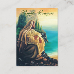 Simple Prayers - Prayer Card (Flat)