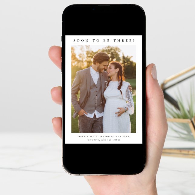 Simple Pregnancy Photo Announcement (Front Digital)