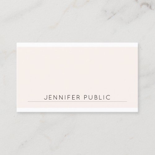 Simple Pretty Modern Elegant Color Trendy Template Business Card