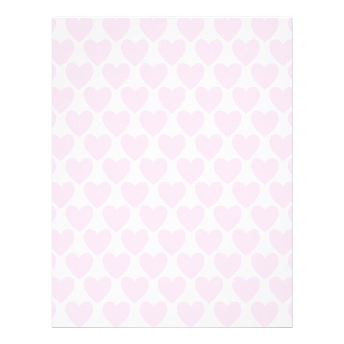Simple Pretty Pink Polka Heart Wallpaper Pattern Customized Letterhead
