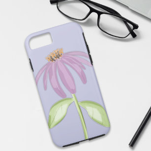 Simple Pretty Purple Cone Flower Minimalist iPhone 8/7 Case