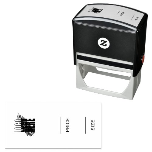 Simple Price Size with Business Logo  Self_inking Stamp