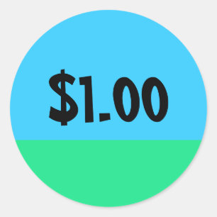 Simple Price Tag Sticker - $10 Donation Edition