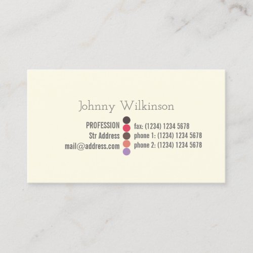 Simple professinal minimalist look business card