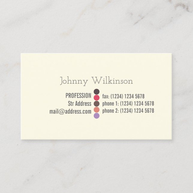 Simple professinal minimalist look business card (Front)