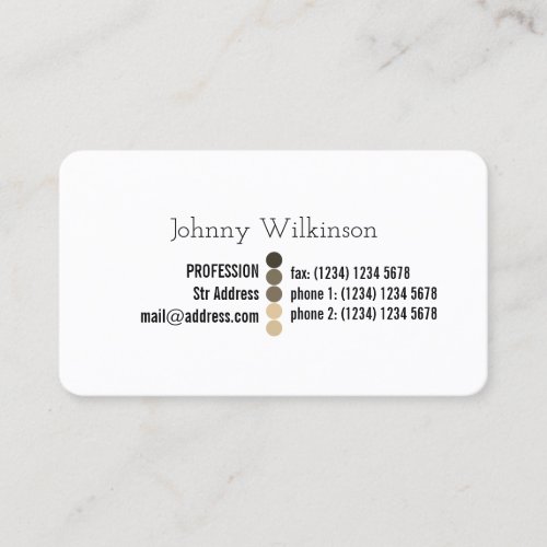 Simple professinal minimalist look business card