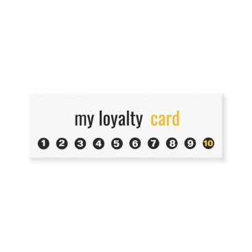 Simple Professional 10 Punch Customer Loyalty Card Simple Professional 10 Punch Customer Loyalty Card