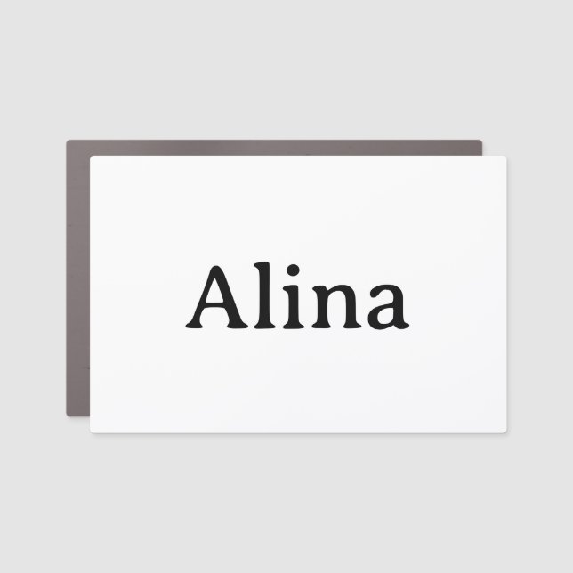 Simple Professional 12" X 18" Rectangle Rounded Car Magnet (Front)