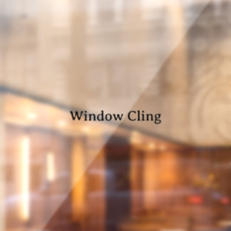 Simple Professional 24" x 36" Rectangle Window Cling