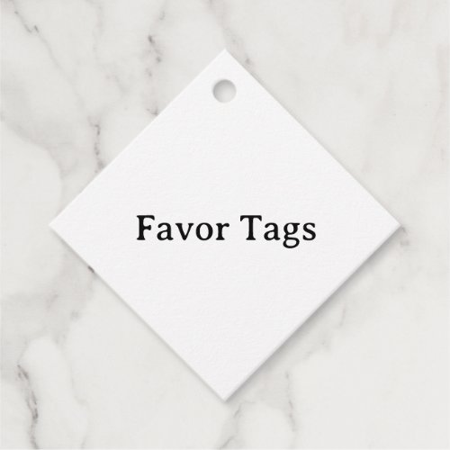 Simple Professional 2" x 2" Diamond Favor Tags