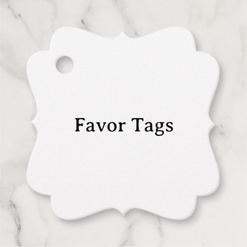 Simple Professional 2" x 2" Fancy Square Favor Tags
