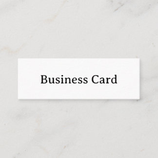 Simple Professional 3.0" x 1.0" Mini Business Card