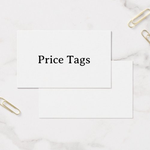Simple Professional 3.54" x 2.165" Price Tags