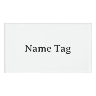 Simple Professional 3.5" x 2" Name Tag