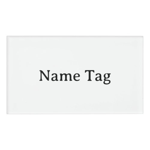 Simple Professional 3.5" x 2" Name Tag