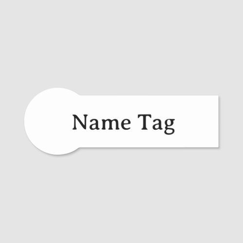 Simple Professional 3.75" X 1.25" Shaped Badge