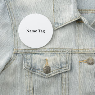 Simple Professional 3" Round Classic Name Tag